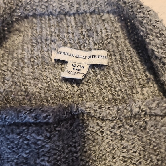 American Eagle Gray Mockneck Sweater XL - Picture 4 of 4